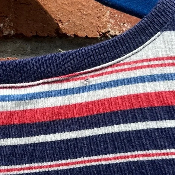 Polo by Ralph Lauren red white and blue Striped Cotton Kids Dress - Picture 6 of 7